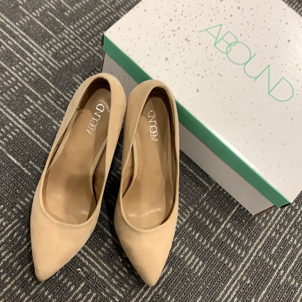 Tan suede shoes